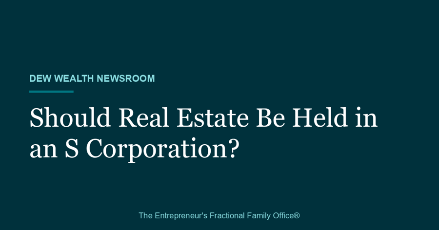 Dew Wealth Newsroom branded title card reading 